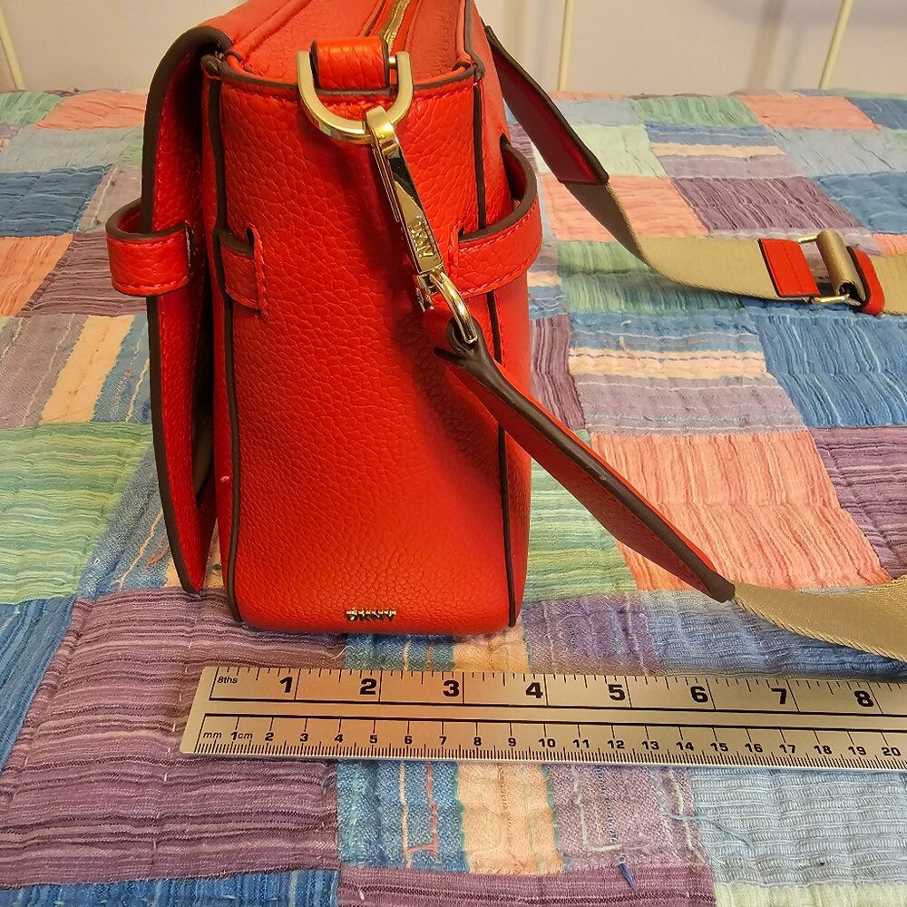 DKNY Penelope Small Flap Crossbody - Chili, NWT - Picture 6 of 10